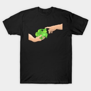 funny michelangelo's chubby frog T-Shirt